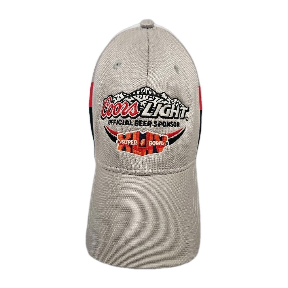 NFL COORS LIGHT SUPER BOWL XLIV 2010 Adjustable Cap Hat Official Beer Mesh Gray